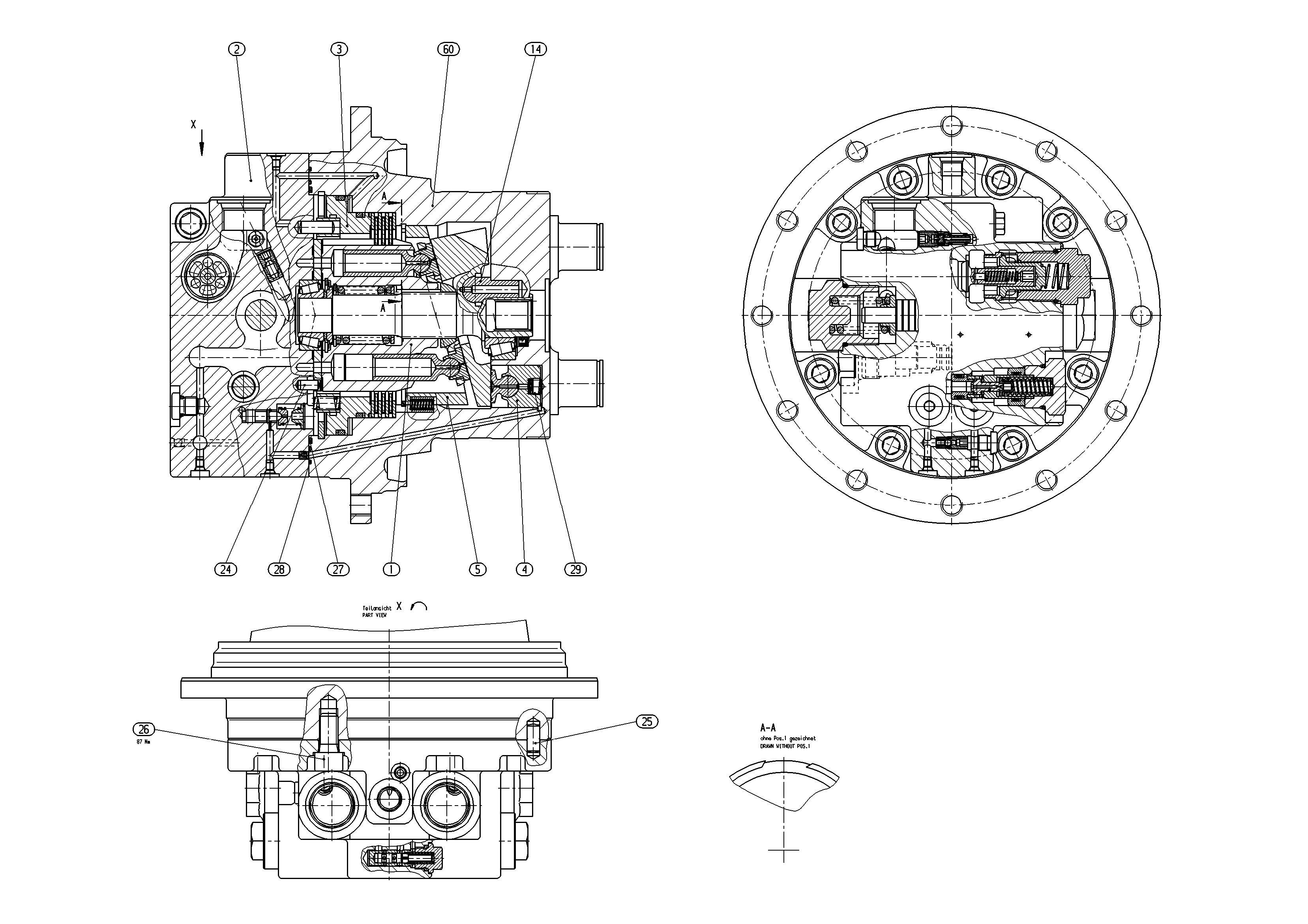 A10VT45HZ/10W270-NN31B010 — Zeichnung