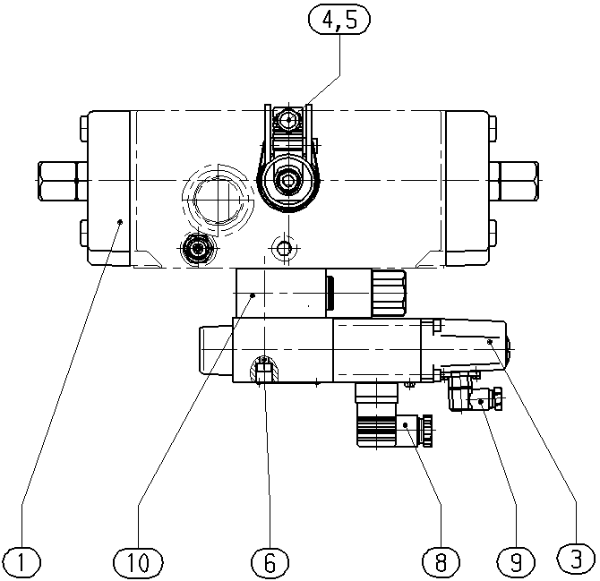 R A4VBO 125,180 DFE1Z /30R -V — Zeichnung