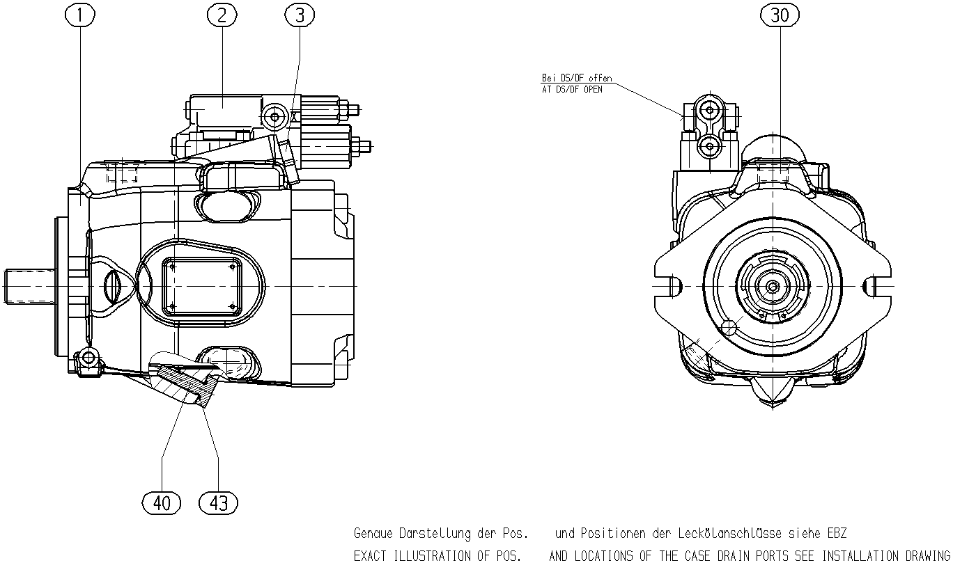 AL A10VNO 85 DFR /53L-VWC11N00 -S1346 — Zeichnung