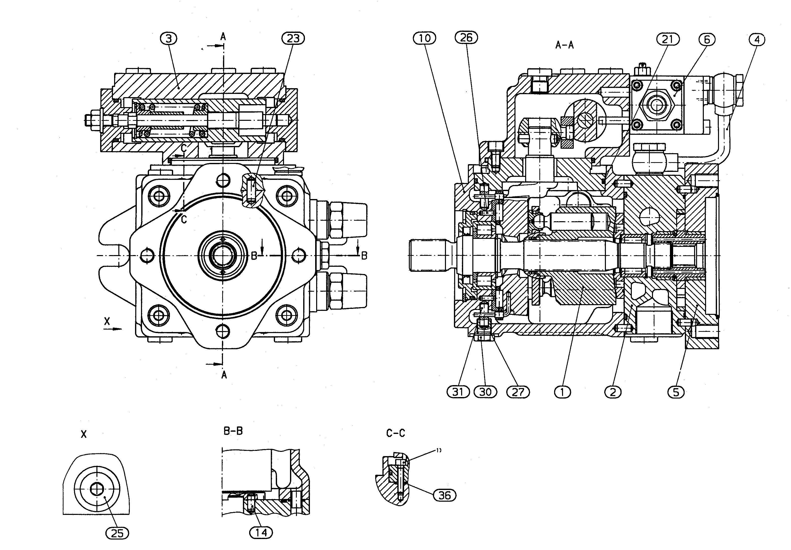 A11VG19HD1/10R-438924*G* — Zeichnung