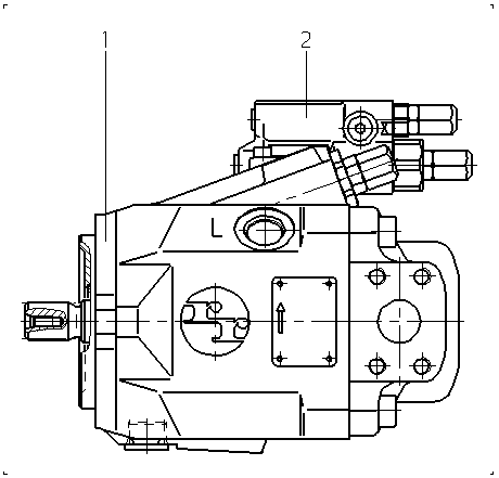A AA10V O 45 DFR1/50L-PUC12N00 -SO420 — Zeichnung