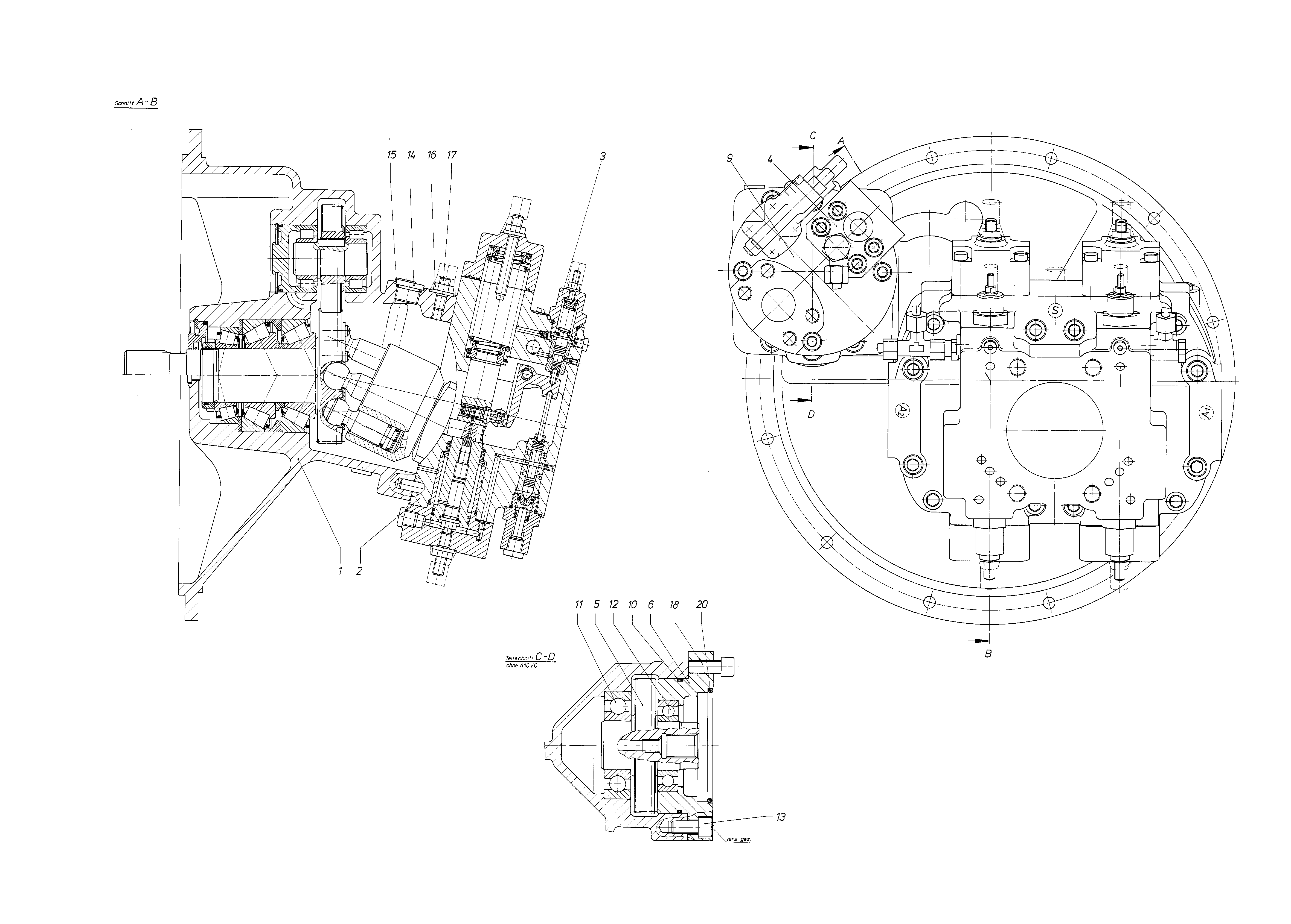 A8VO80LR3Z-LR3Z/60R1-PZG05G*SV* — Zeichnung