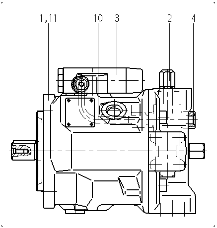 A AA10VSO 71 DFLR/31L-PKC92N00 — Zeichnung
