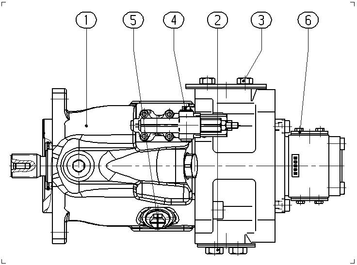 AL A10V O 45 DRS/53L-VSC12G40 — Zeichnung
