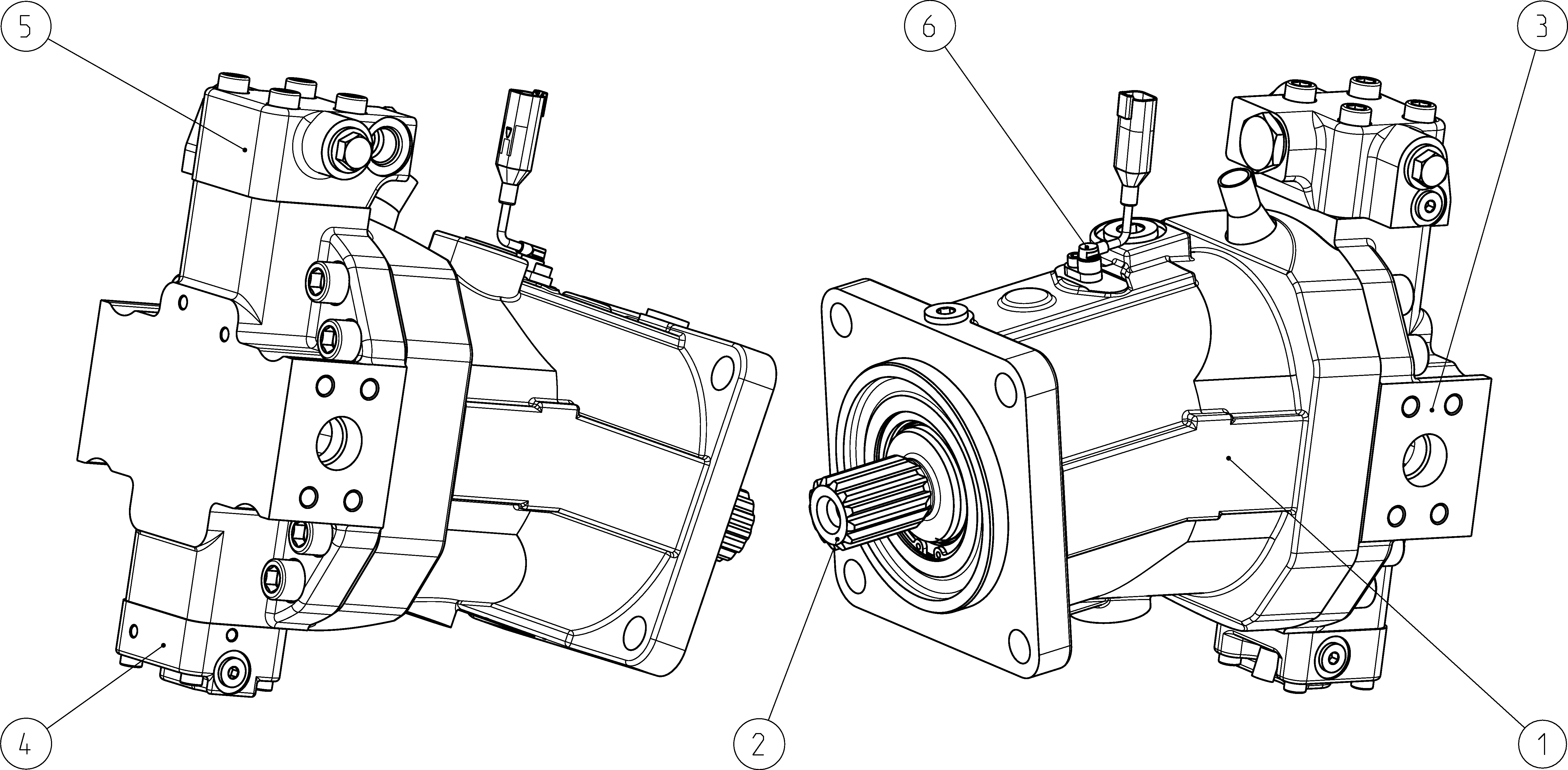 A6VM160HA2000004C/65AWV0D4T12DV-S — Zeichnung