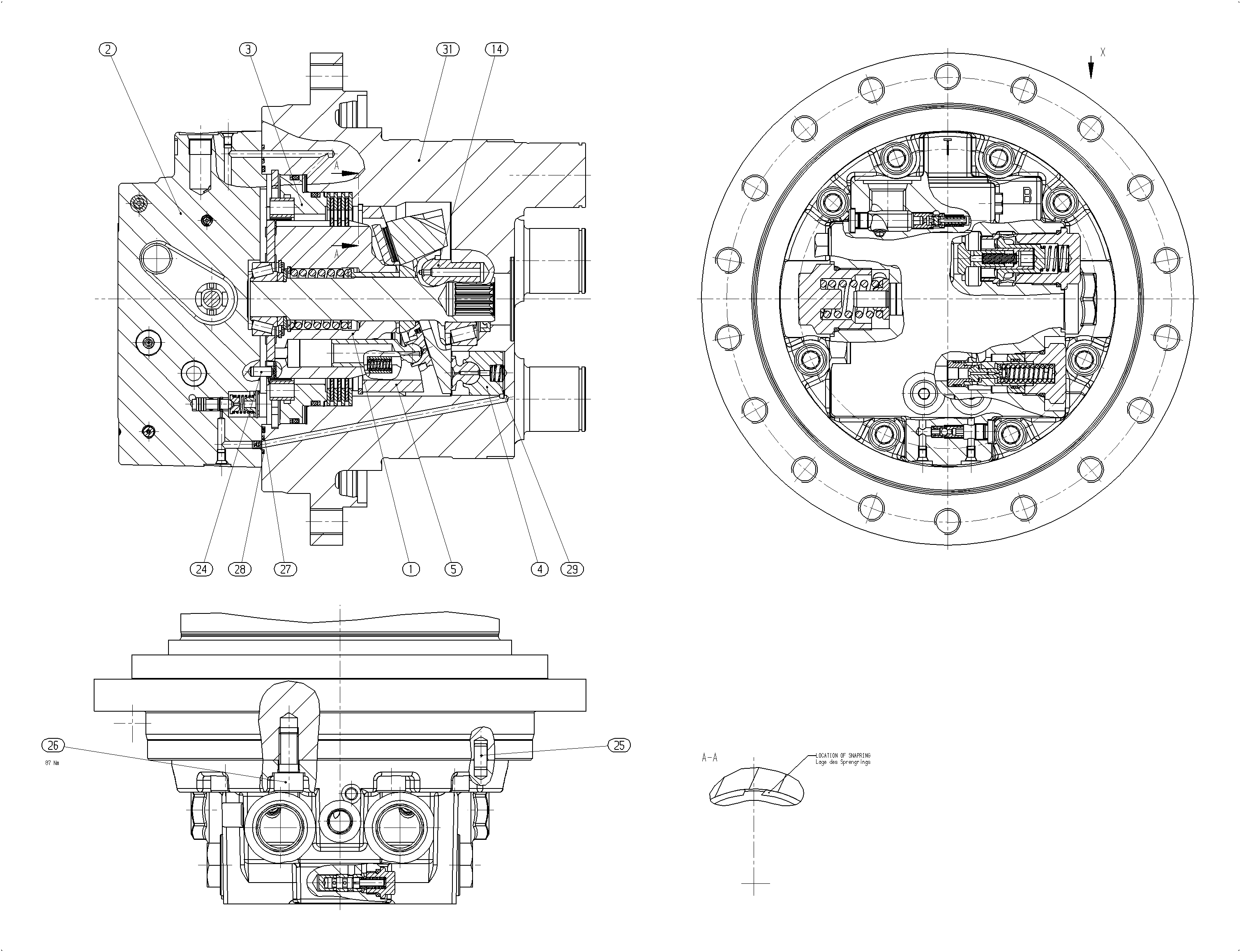 A10VT45HZ/10W300-NN31B010 — Zeichnung