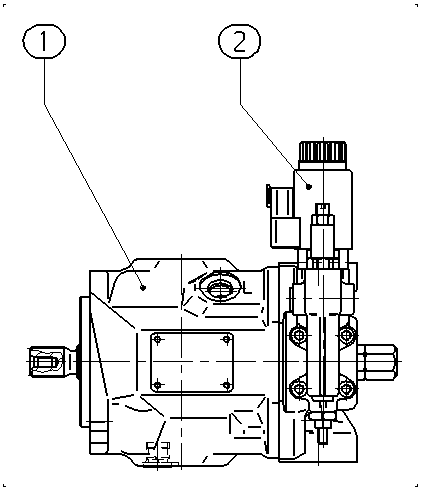 A A10VSO 18ED 73/31R-VSC62N00P — Zeichnung