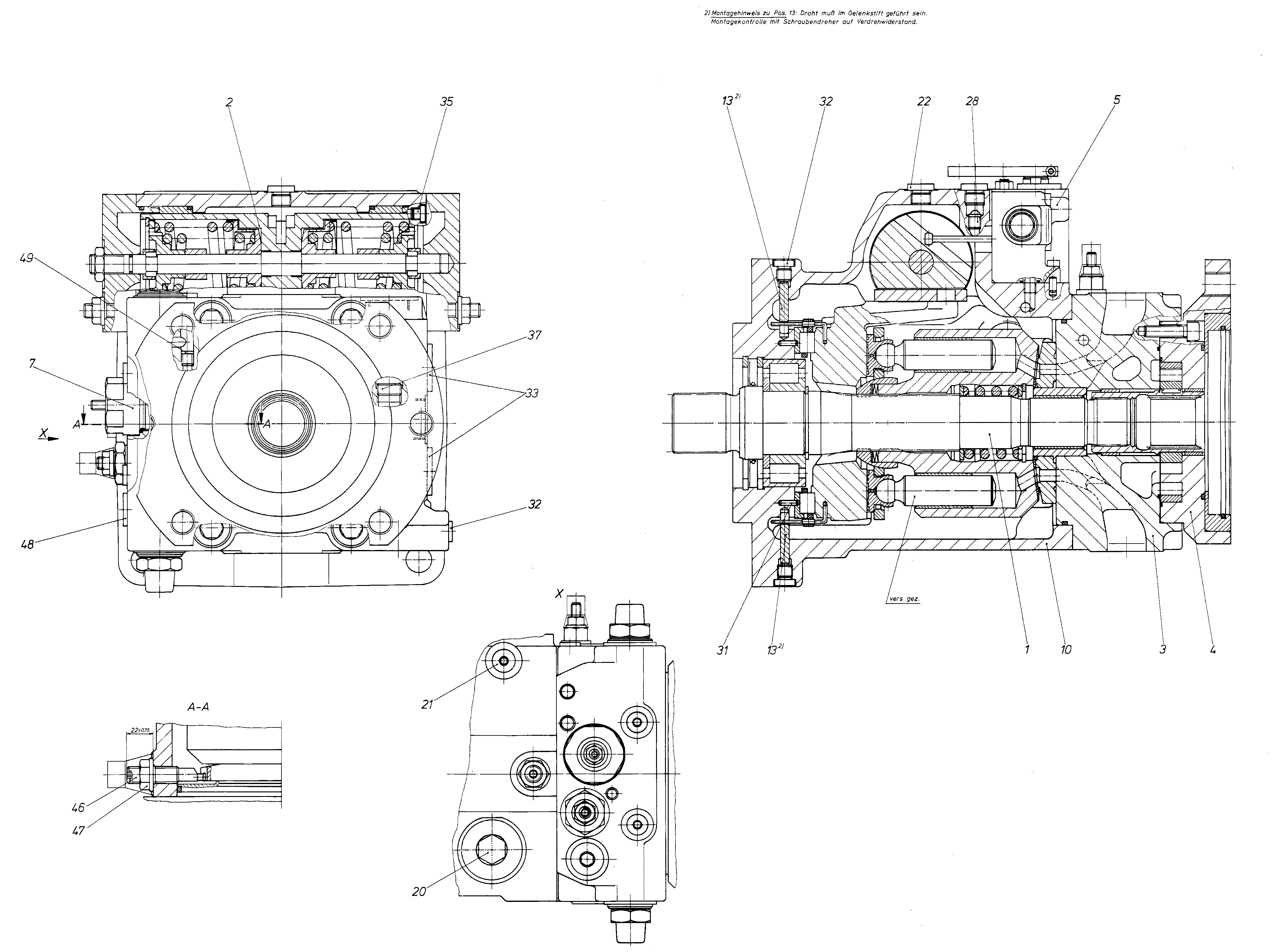 AXIAL-PISTON PUMP — Zeichnung