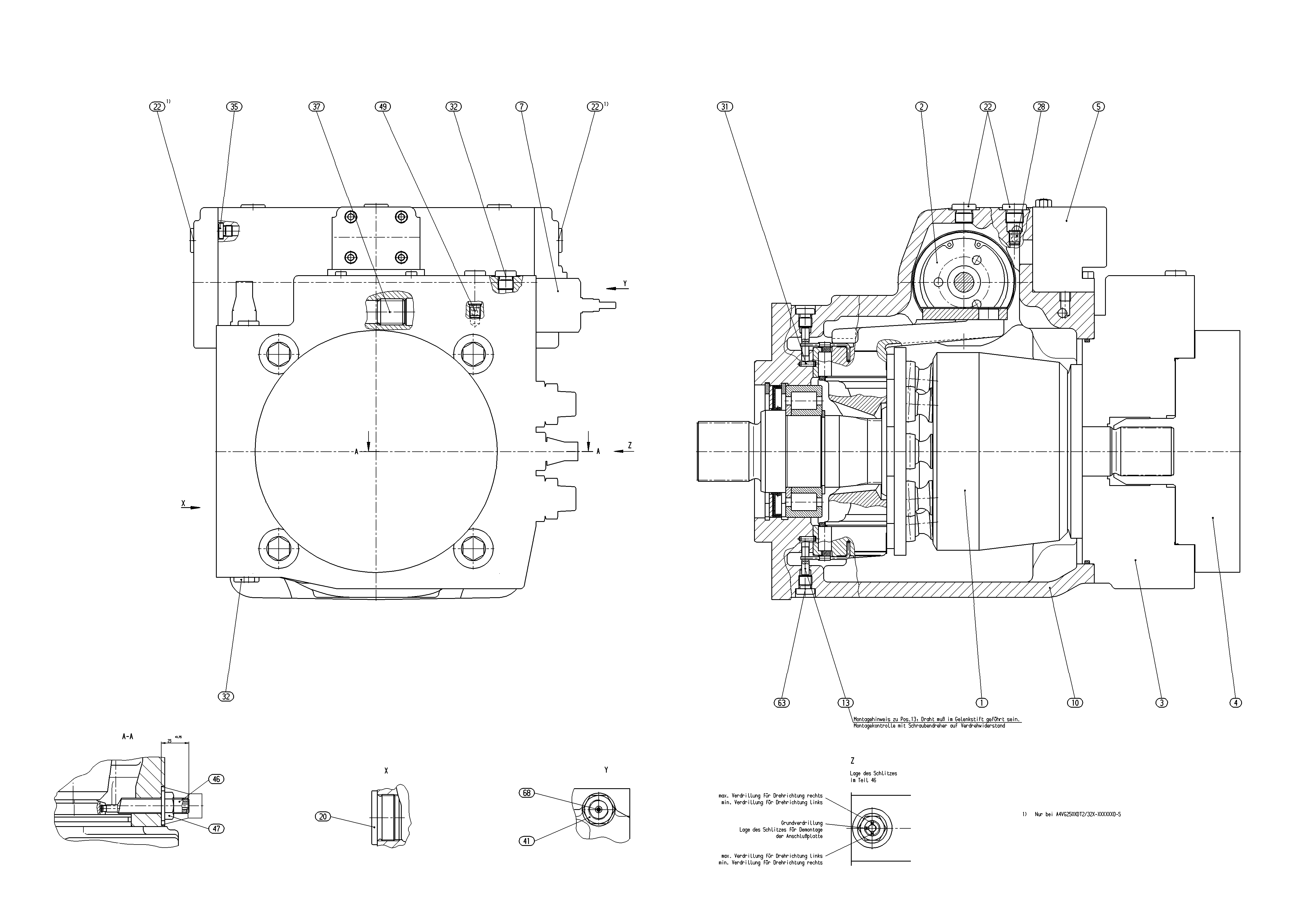AXIAL-PISTON PUMP — Zeichnung