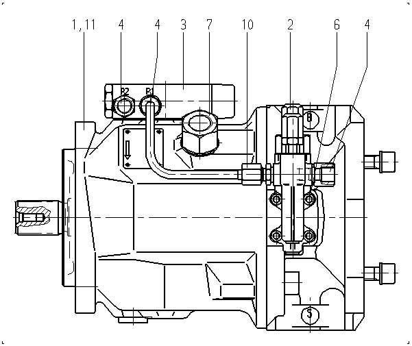 A A10V O 71 DFSR/31R-PSC12K68 -SO 20 — Zeichnung