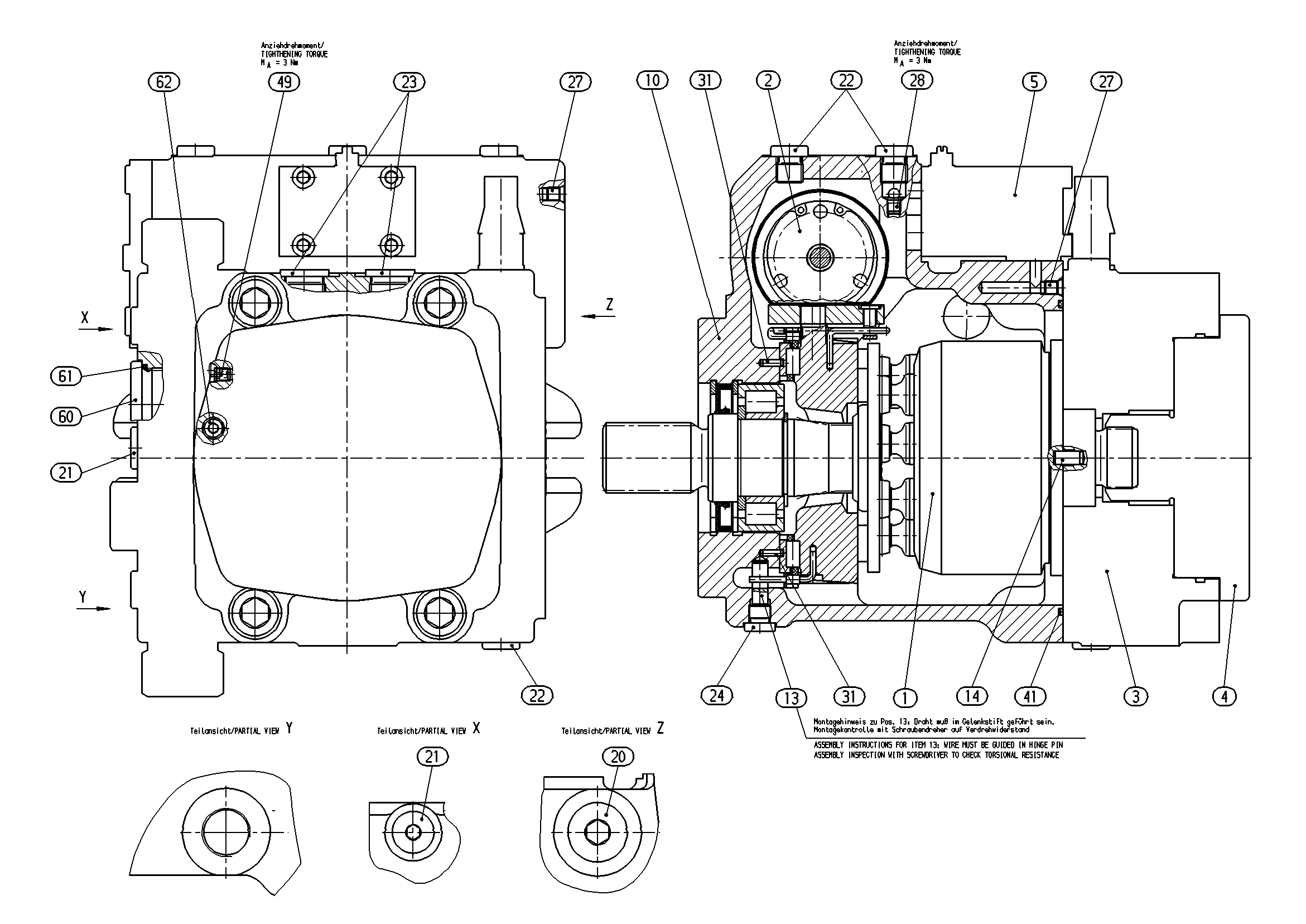 AA10VG63EZ1D1/10R-NSC60F003ST-S — Zeichnung