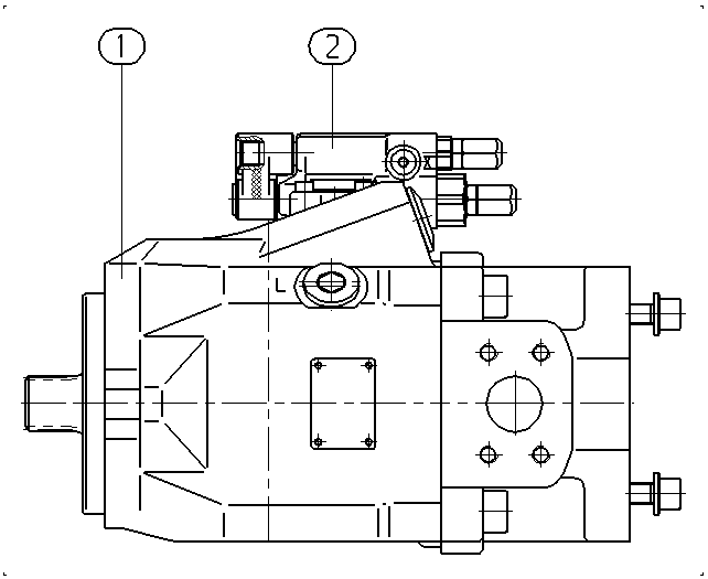 AA10VO85DFR1/52L-VWC43K68-S1600 — Zeichnung