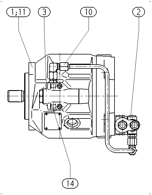 A A10V O 45 DFLR/31R-VSC11N00 -SO901 — Zeichnung