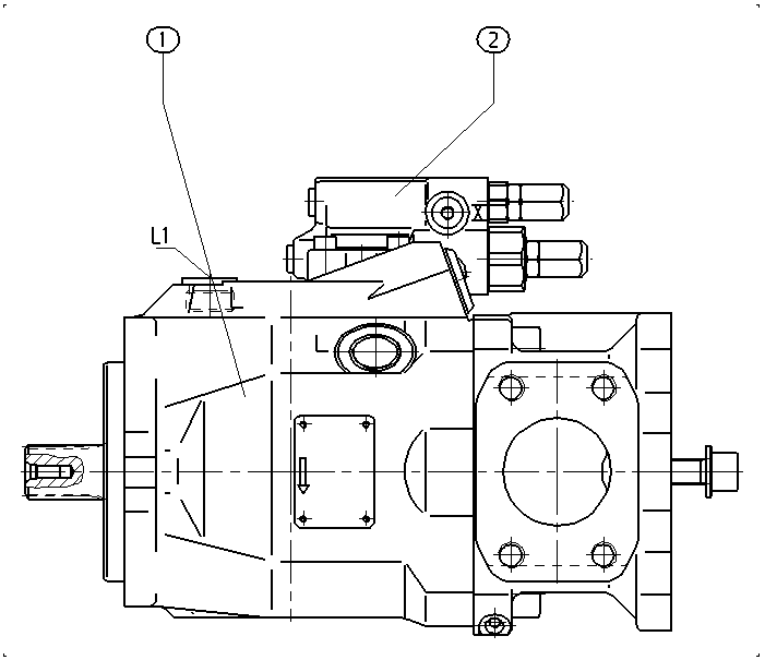 A A10V O 60 DFR /52R-PWC62K68 — Zeichnung