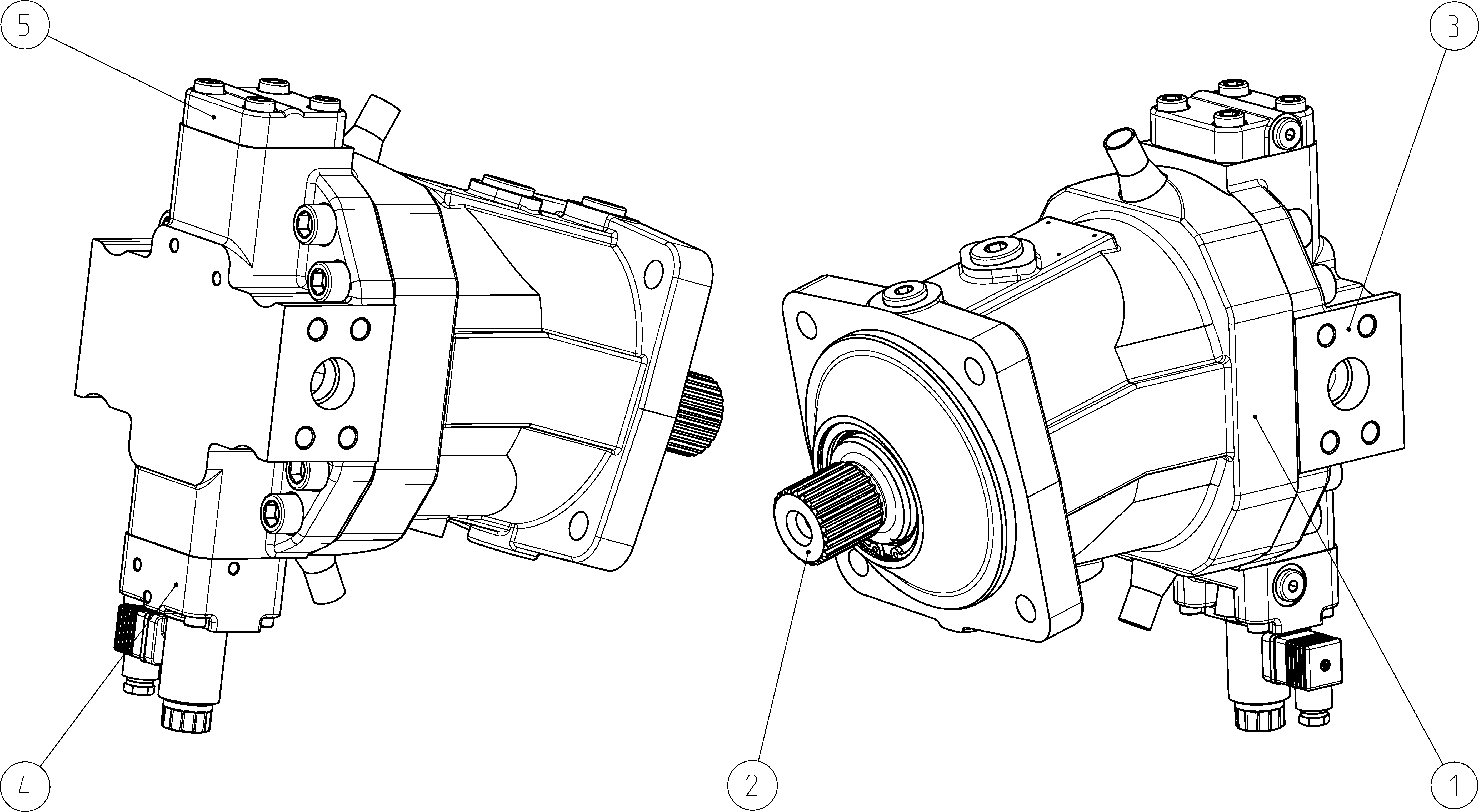 A6VM160EP2/63W-VAB0200HA — Zeichnung