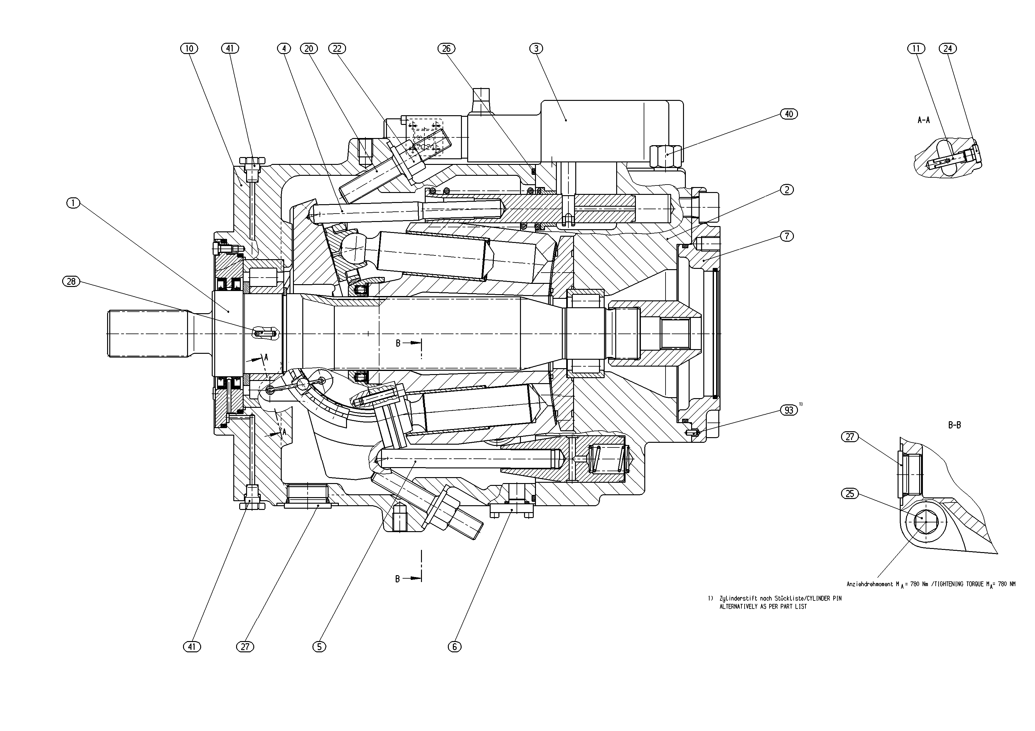 AA11VO260EP2/11R-NXDXXK04XT-S — Zeichnung