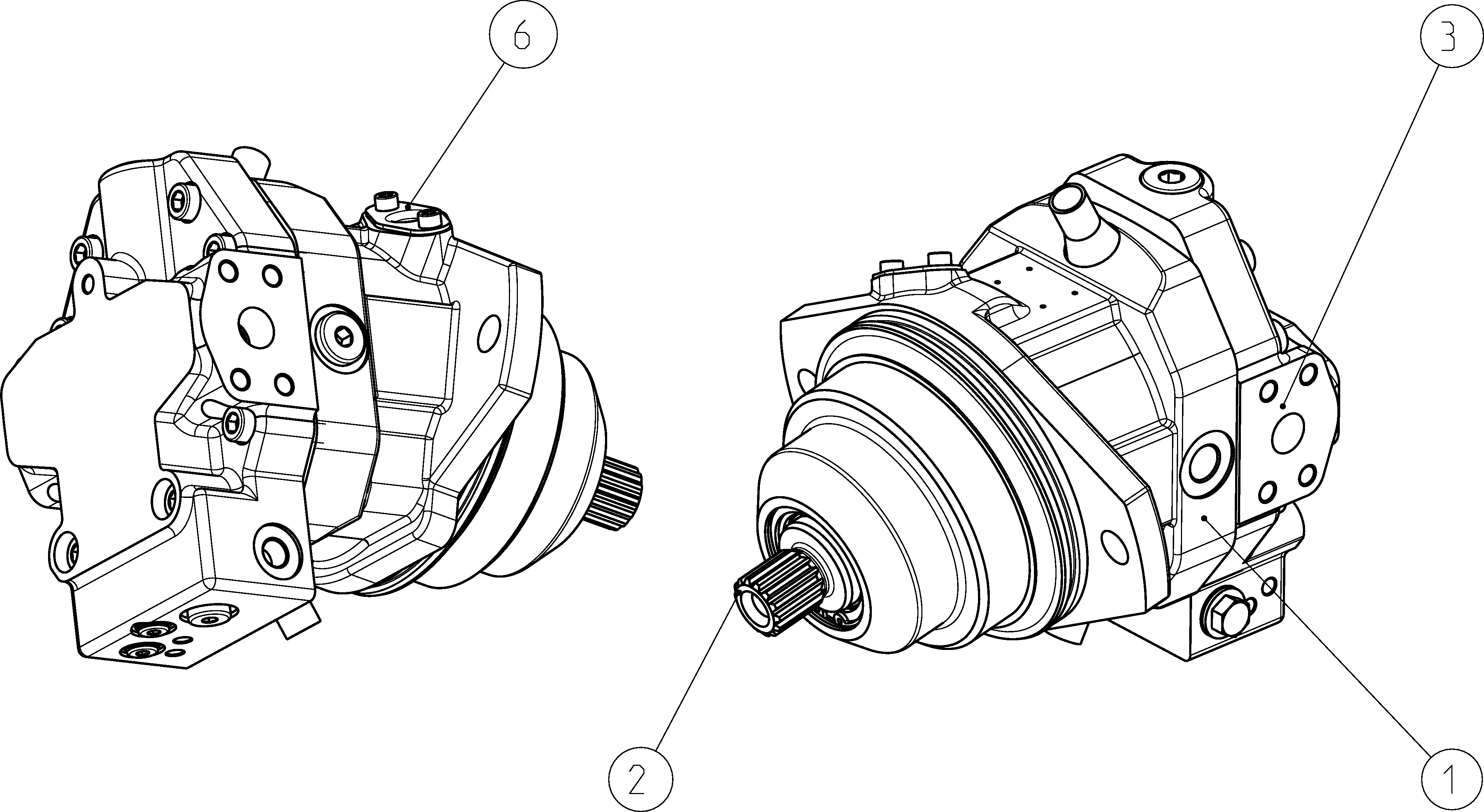 A6VE55HZ3/63W-VZL020F0B — Zeichnung