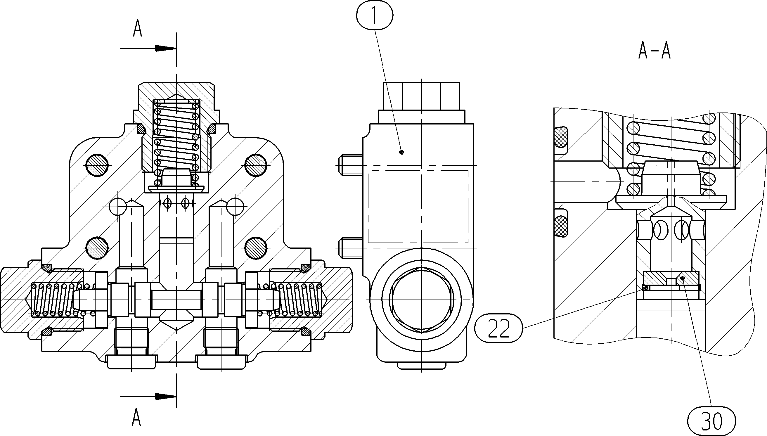FLUSH/BOOST PRESSURE VALVE — Zeichnung