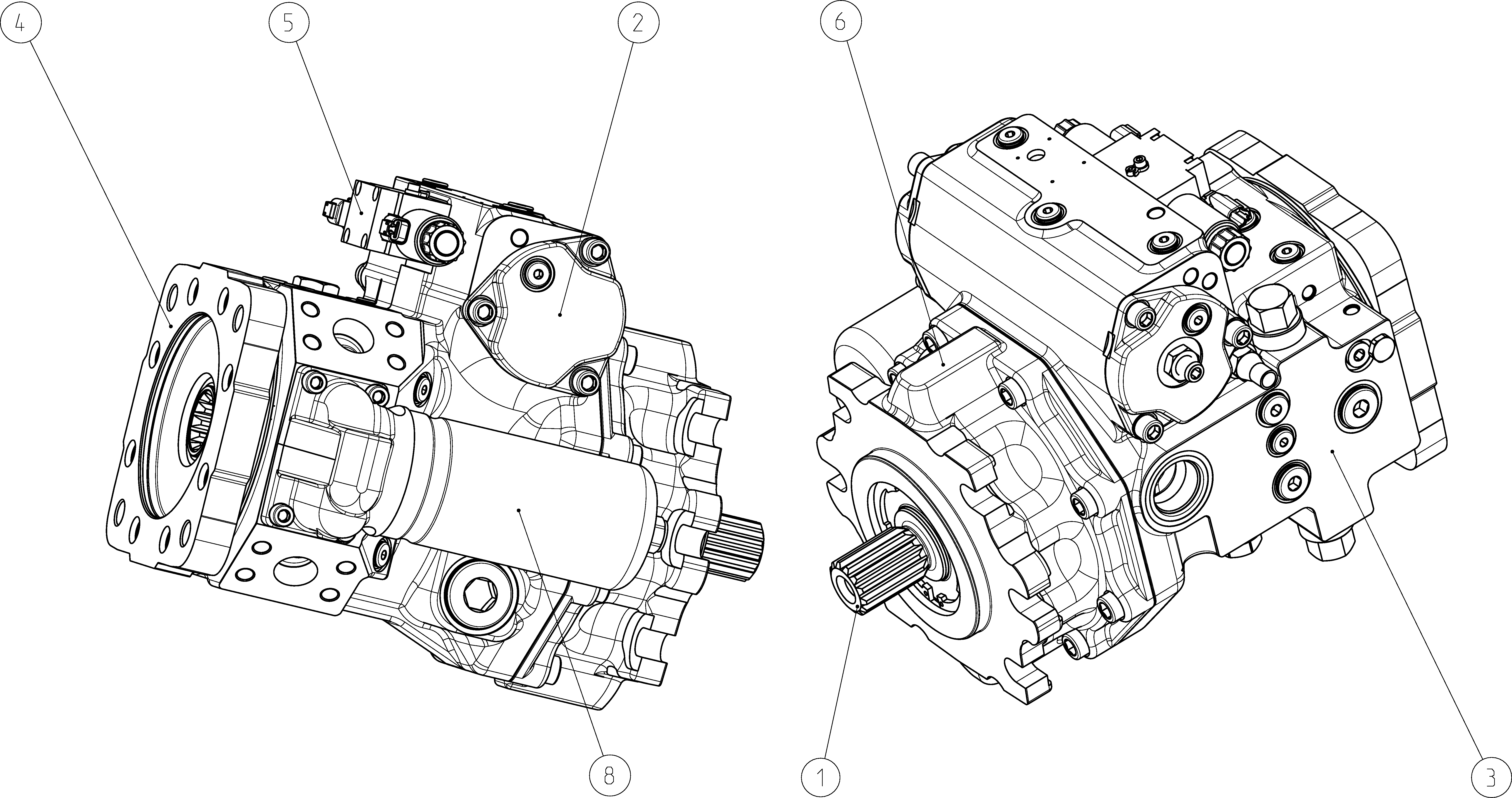 A4VG175EP2DP0T0/40MRND6T11FD4T1AF00-S — Zeichnung