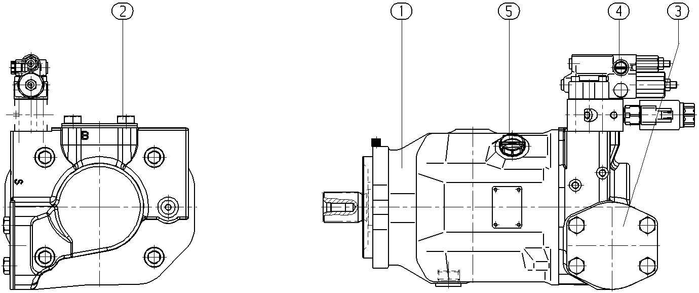 APA10VO100DFR1/31R-VSC13N00-S2430 — Zeichnung