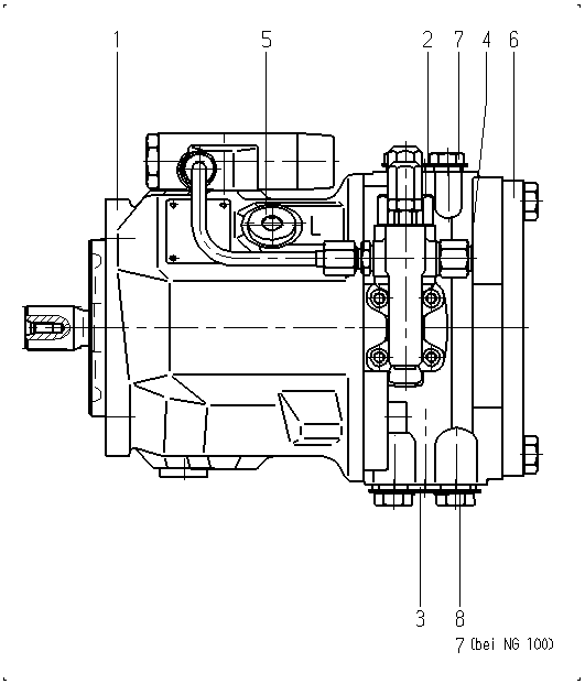 AL A10V O 45 DFLR/31R-VSC62K01 — Zeichnung