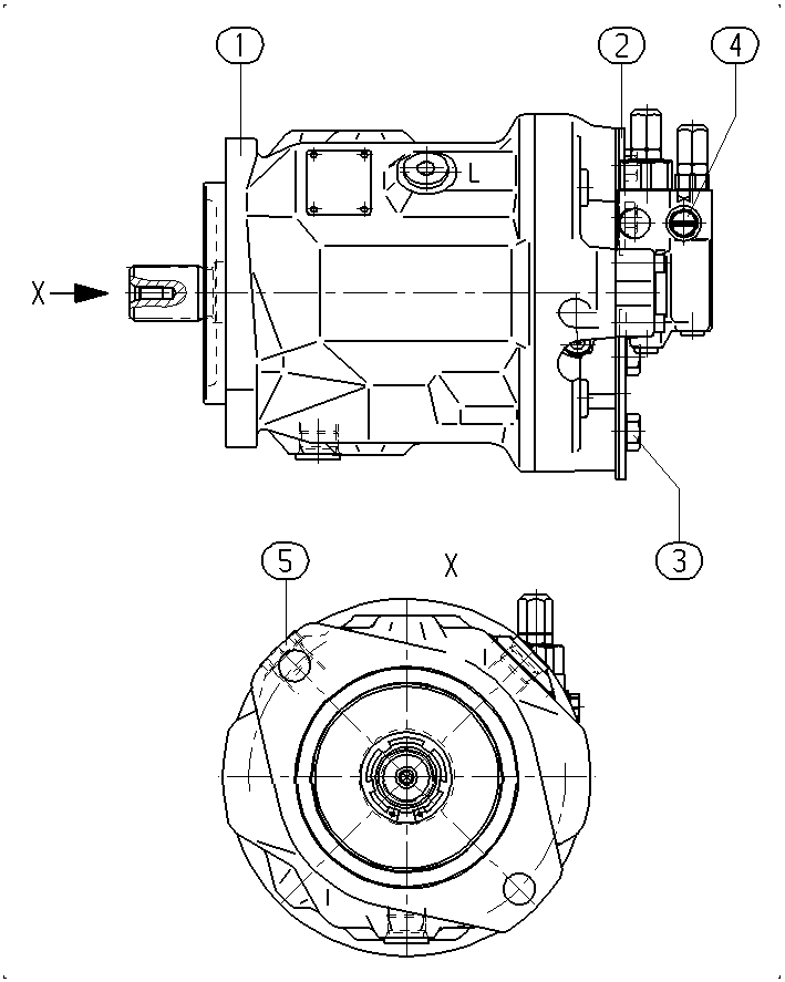 AL A10V O 45 DFR1/31R-VSC61N00 -S1504 — Zeichnung