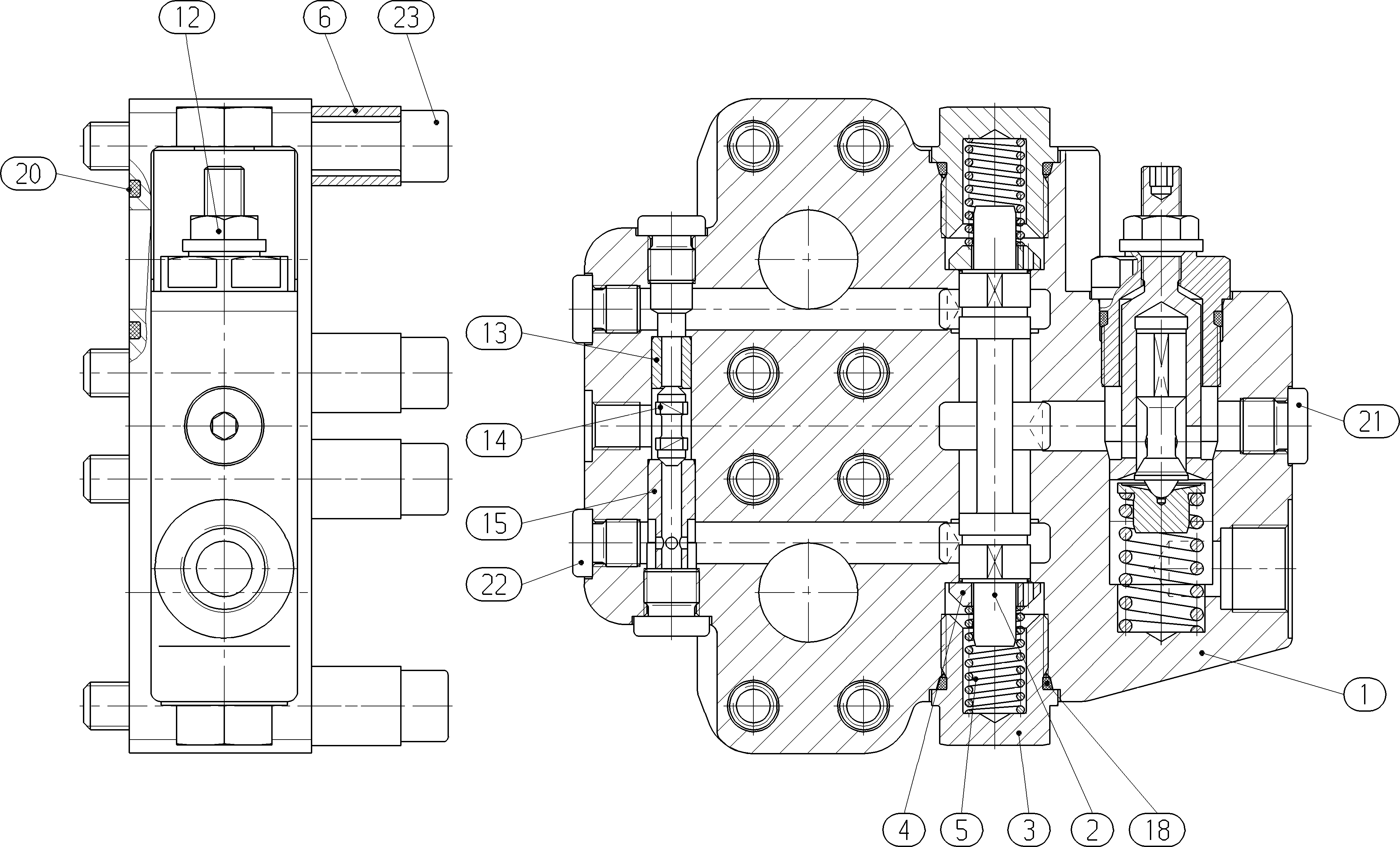 FLUSH/BOOST PRESSURE VALVE — Zeichnung