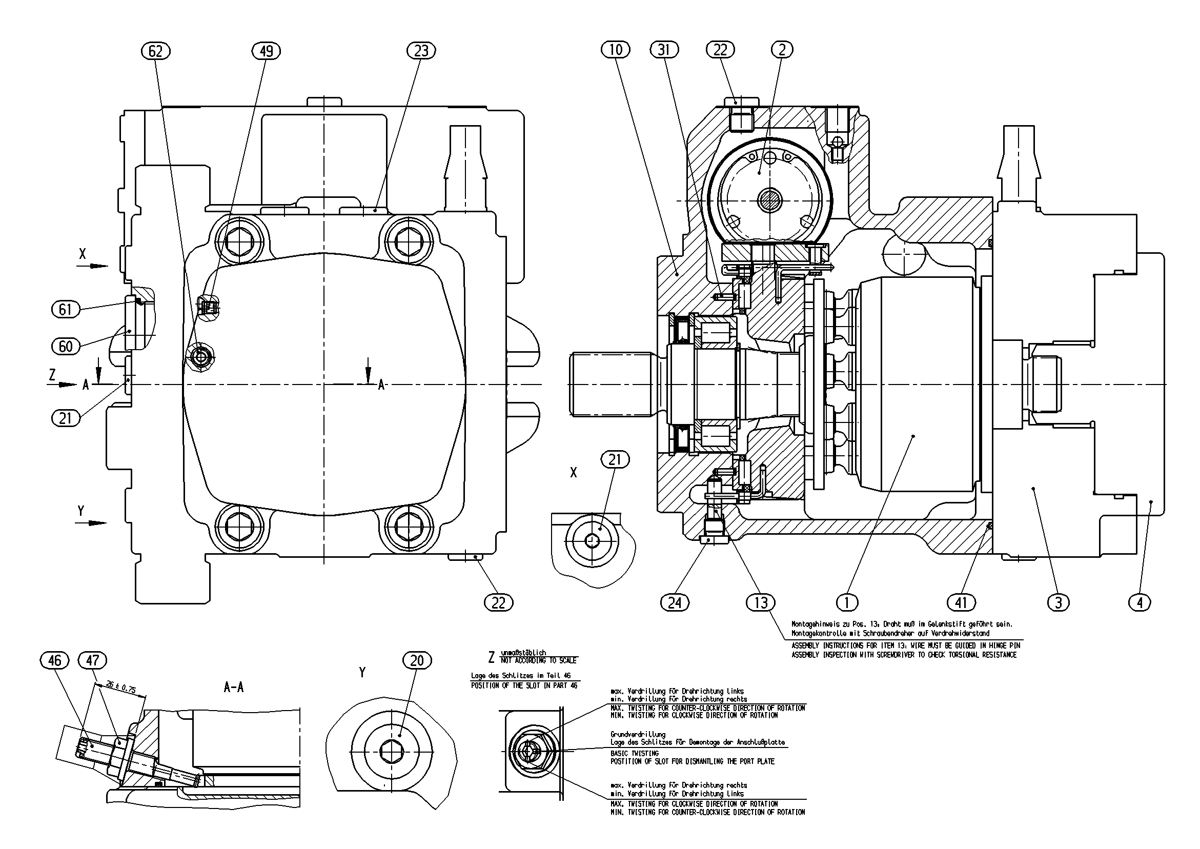 AXIAL-PISTON PUMP — Zeichnung