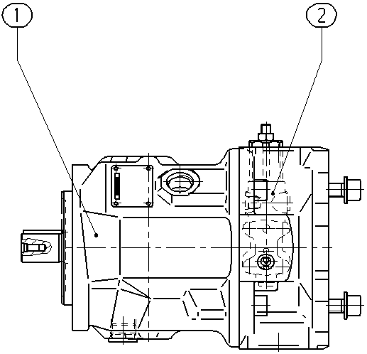 A AA10VSO 45 DFR1/31L-VKC62K68 — Zeichnung