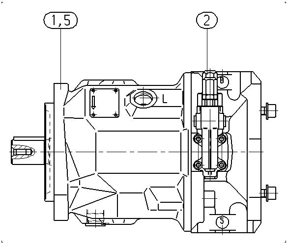 A AA10VSO 28 DR /31R-PKC62K40 -SO 52 — Zeichnung