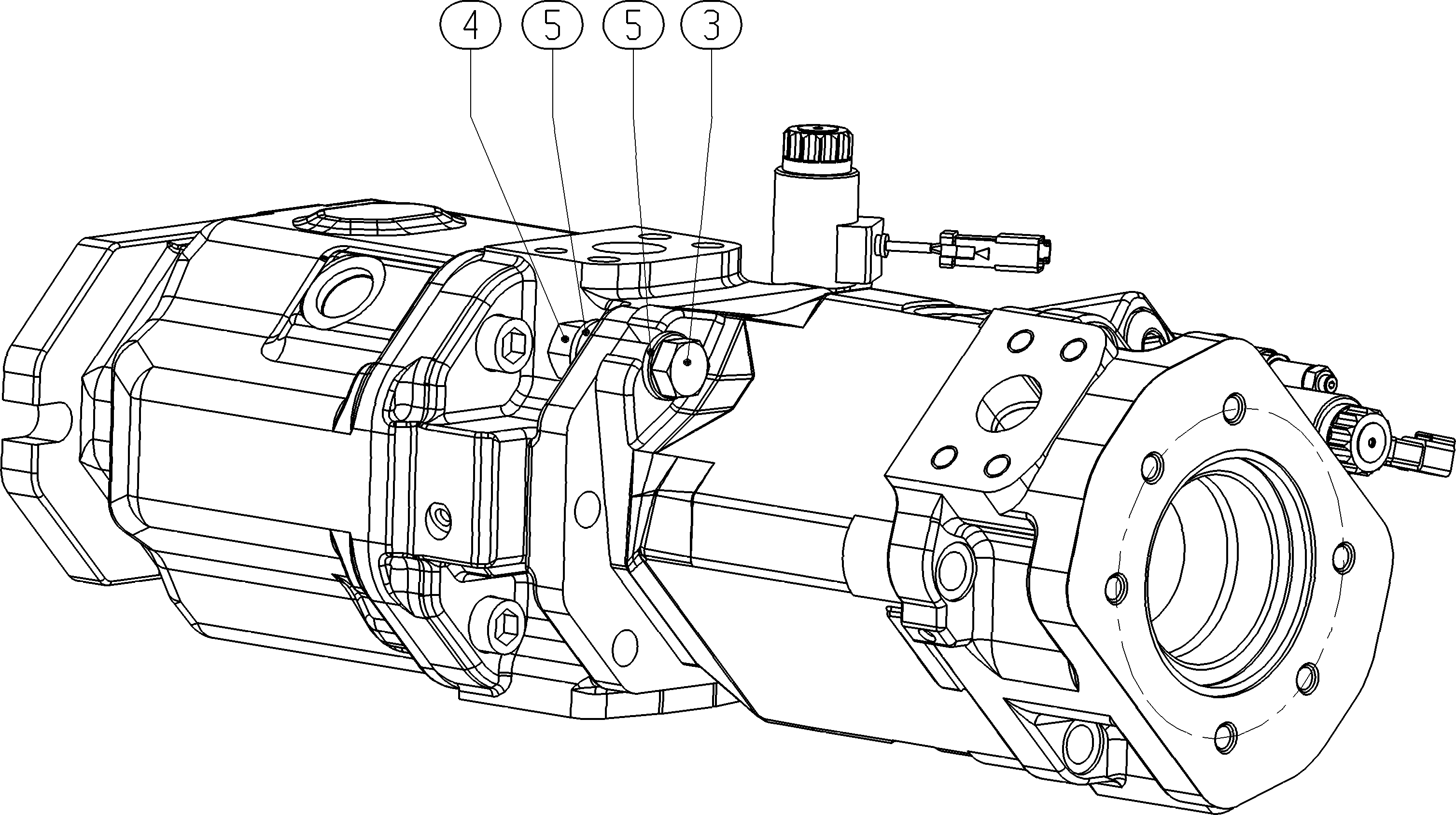A10VO110ED72/31L+A10VO85ED72/52L — Zeichnung