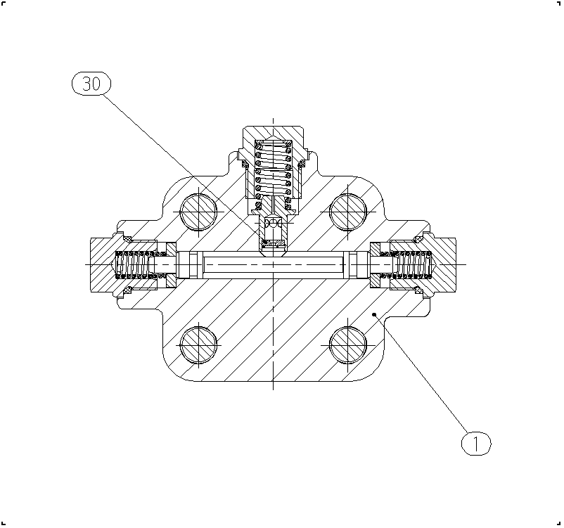 FLUSH/BOOST PRESSURE VALVE — Zeichnung