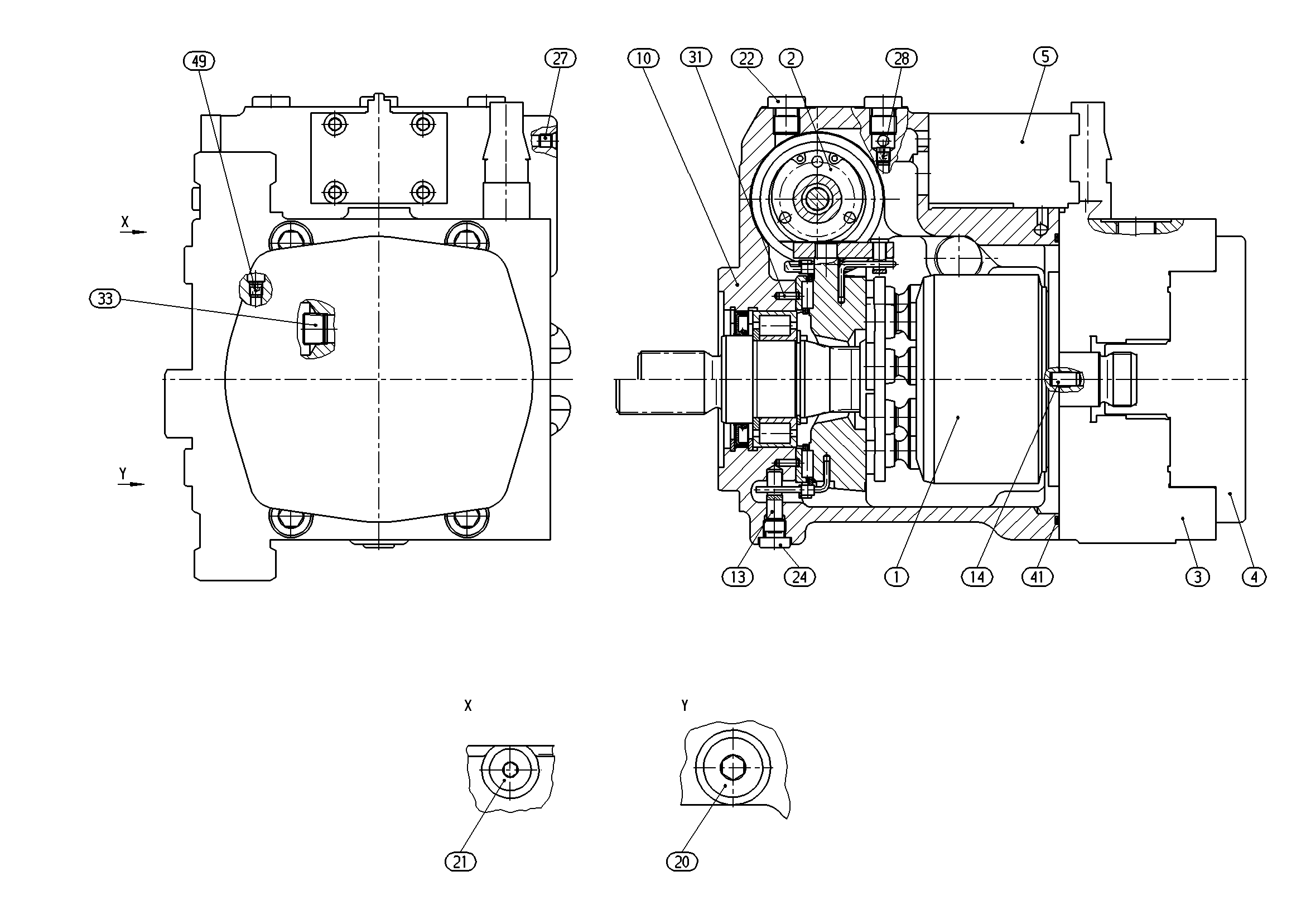 AXIAL-PISTON PUMP — Zeichnung