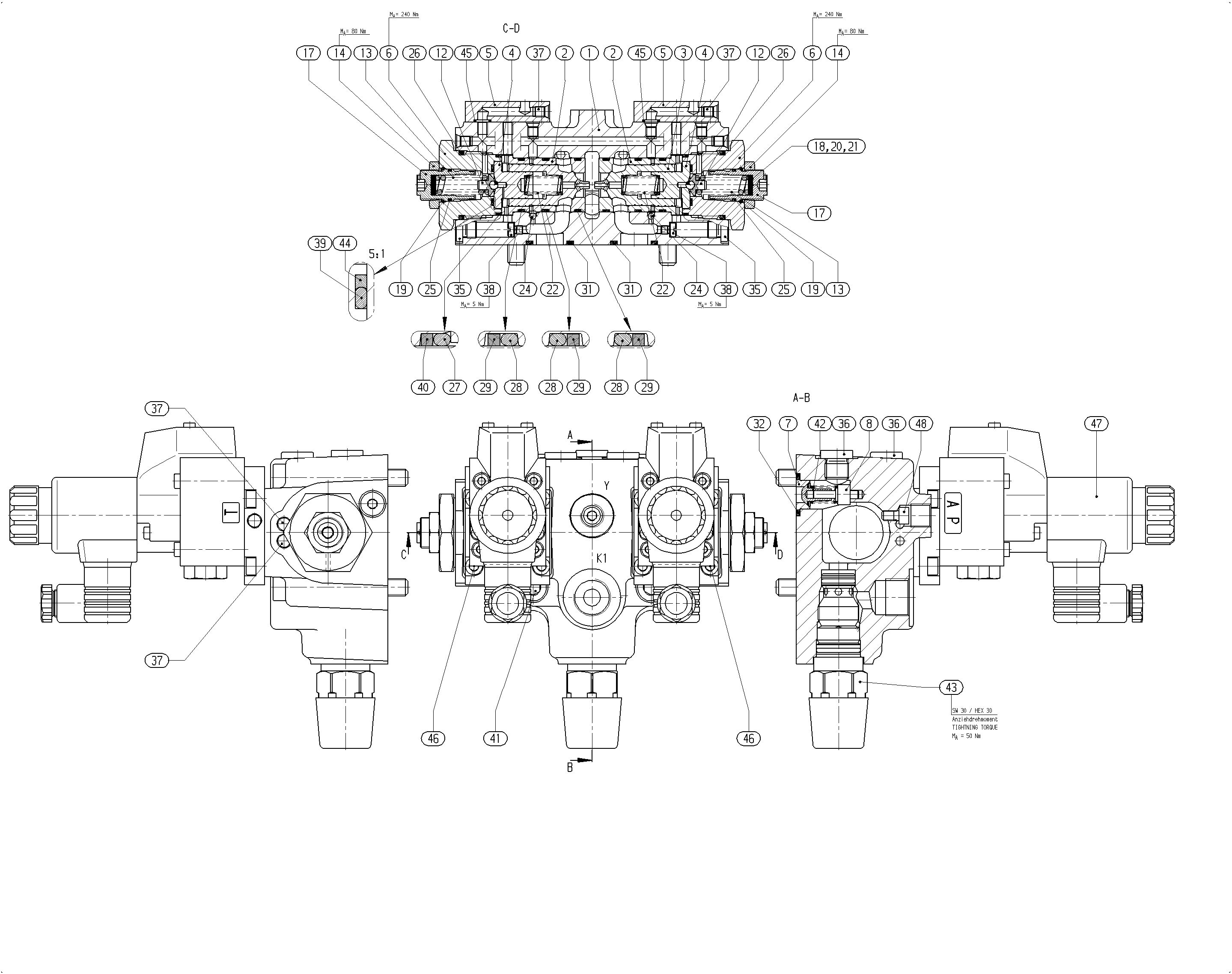VALVE BLOCK — Zeichnung