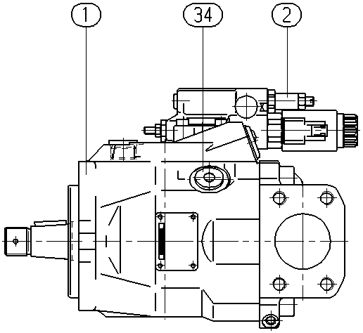 A A10V O 60ED 72/52R-VCC12N00P -S2979 — Zeichnung