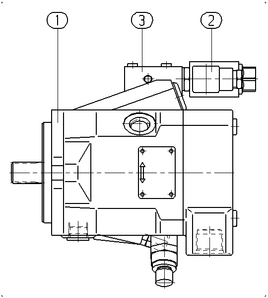 AA10VM28EZ1/52W1-VRC66N000D-SO952 — Zeichnung