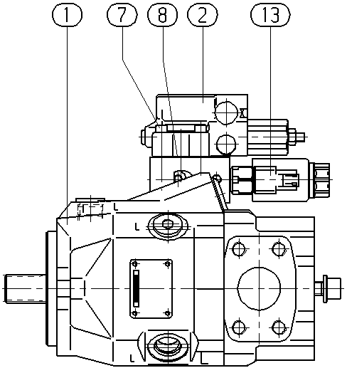 A A10V O 45 DR /52R-VRC62K68 -S2488 — Zeichnung