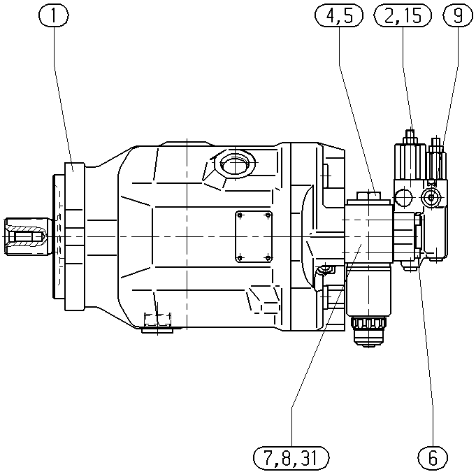 AH A10V O100 DFR1/31L-VSC11N00 -S2291 — Zeichnung
