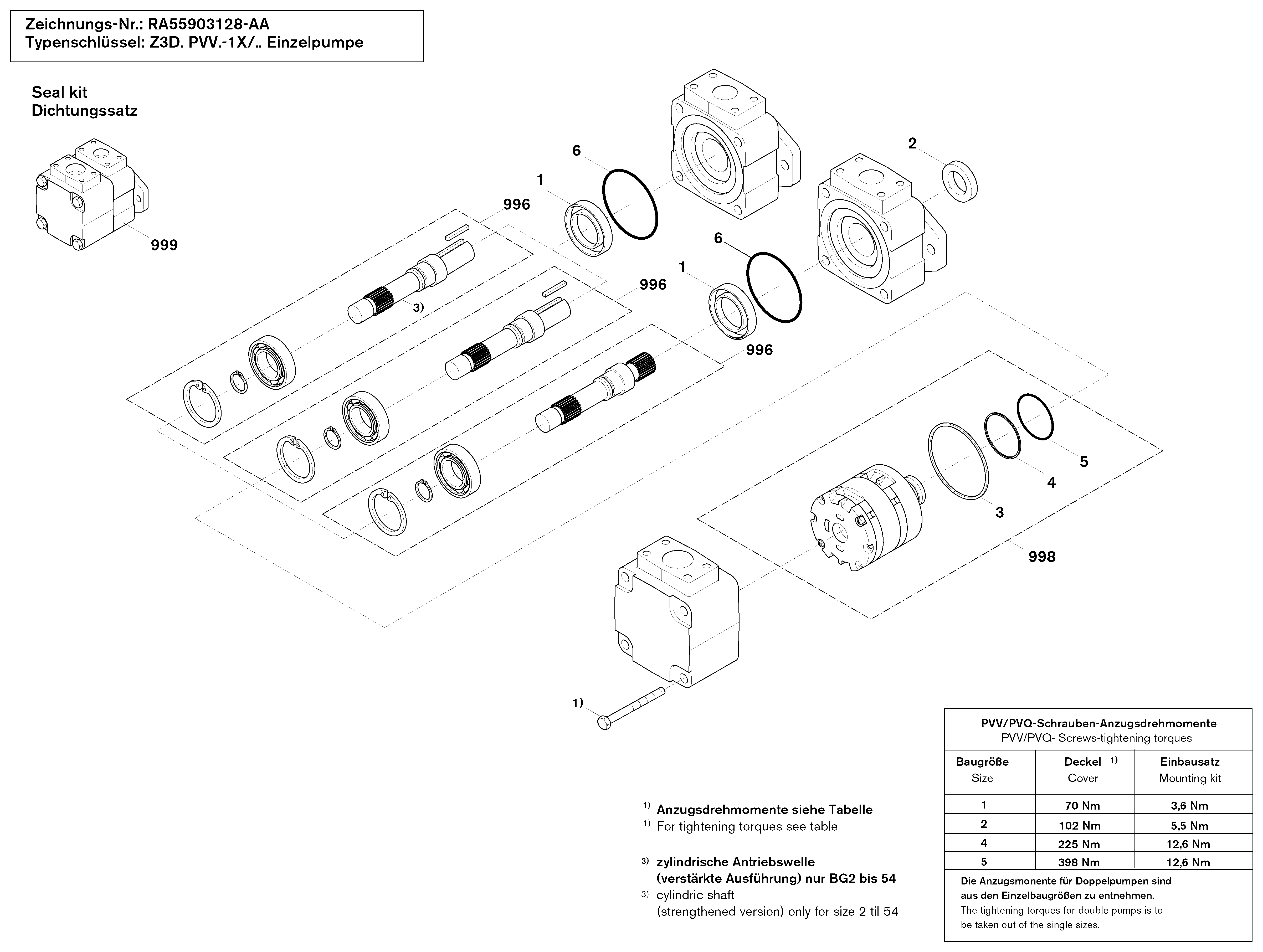 VANE PUMP — Zeichnung