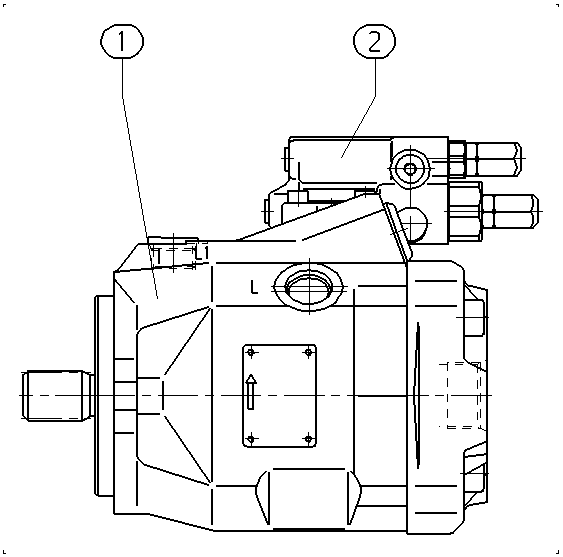 A A10V O 45 DFR1/52L-VUC64N00 -SO547 — Zeichnung
