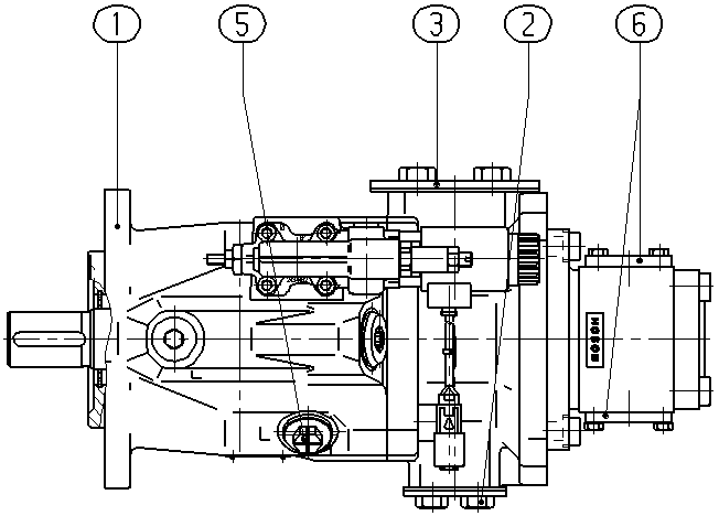 AL A10V O 60ED 73/52L-VKC12G40T — Zeichnung