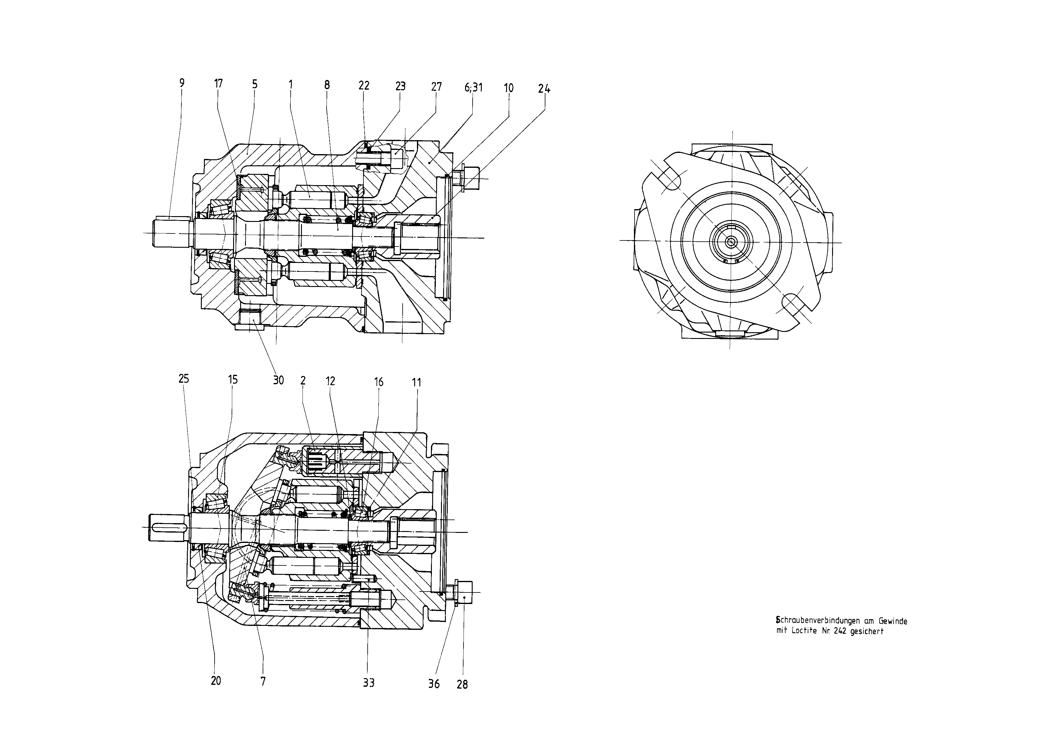 GA10VSO28OV/31L-PPA12K02 — Zeichnung